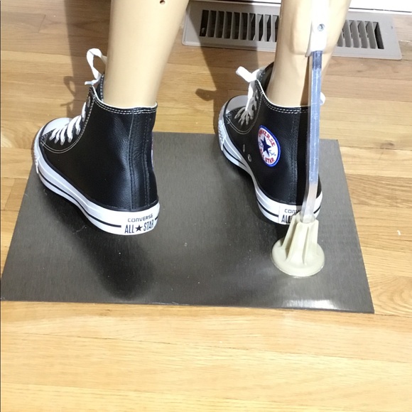 Brand New, Leather Converse High Top Sneakers 👟 - Picture 4 of 6